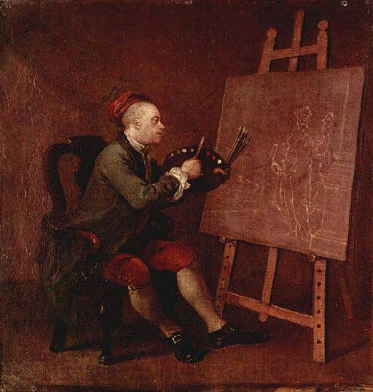 William Hogarth Hogarth Painting the Comic Muse France oil painting art